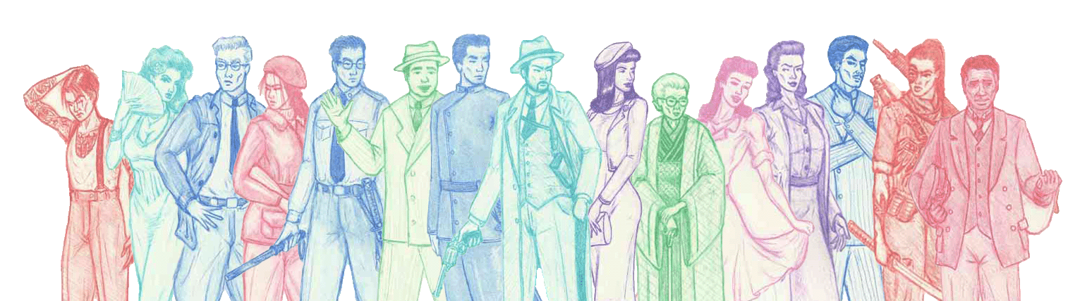 Characters from my comic 'Hidden Dawn'.